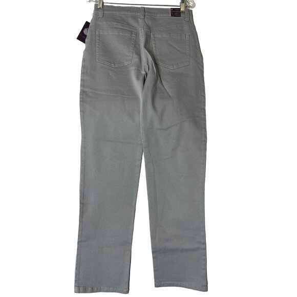 NWT Gloria Vanderbilt Amanda Gray Jeans Size 6 Average Classic Tapered Leg Mid-R - Picture 4 of 11